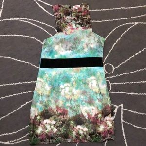 Gorgeous print dress with keyhole back